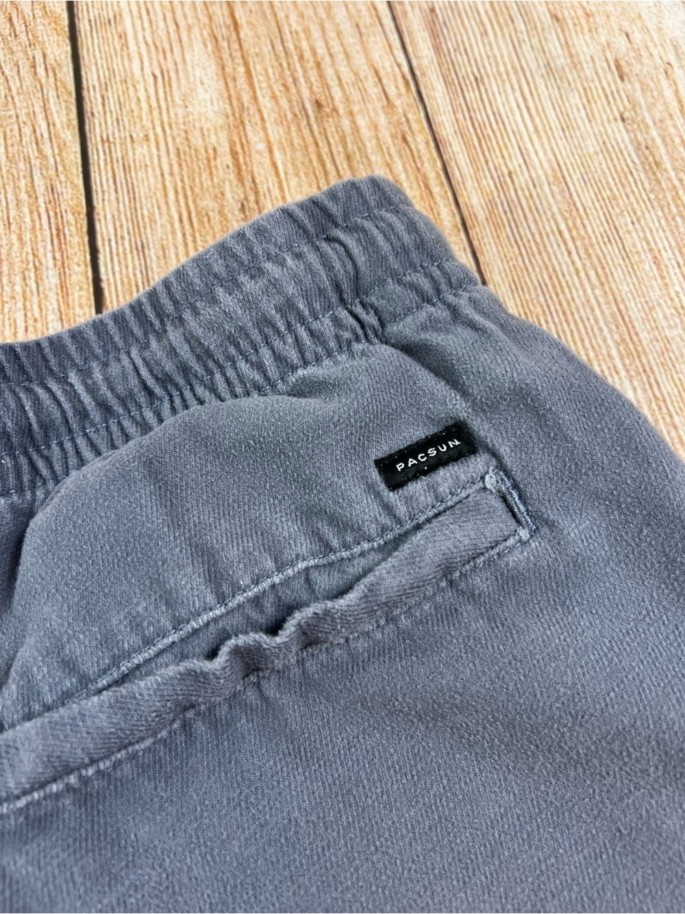 Mens PacSun Volley Grey Shorts Drawstring Elastic Waist Pockets Size Medium - Picture 5 of 7